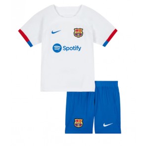 Barcelona Dětské Venkovní dres komplet 2023-24 Krátký Rukáv (+ trenýrky)